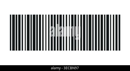 Dummy Barcode vector icon or fake bar code scan label for product price tag and product detail code for retail scanning Vector stock illustration Stock Vector