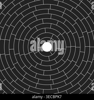 Segments centered. Abstract pattern. Simple solid cells. Medium padding. Amazing vector illustration. Stock Vector