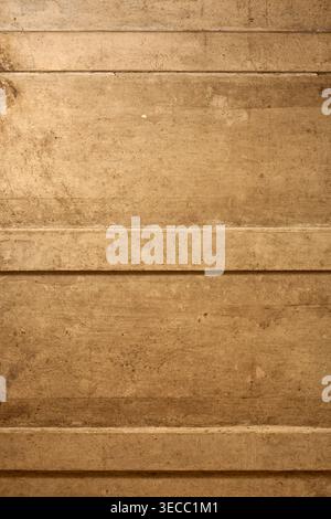weathered dirty light brown wood planks background timber texture, full frame rustic interior design Stock Photo
