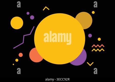 Abstract Gradient Background. Modern Red and Yellow Fluid Shapes, Minimal Colorful Design Vector Stock Vector