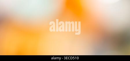 Soft orange and white gradient abstract background with warm golden tones and copy space Stock Photo