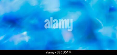 Abstract blue water texture background with soft blurred cyan tones and copy space Stock Photo