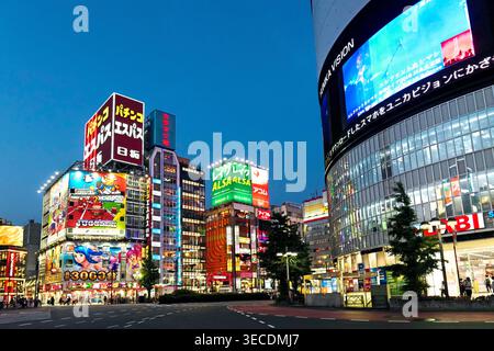 Japan, Honshu island, Kanto, Tokyo, Shinjuku district.//Japan, Honshu island, Kanto, Tokyo, Shinjuku district. Stock Photo