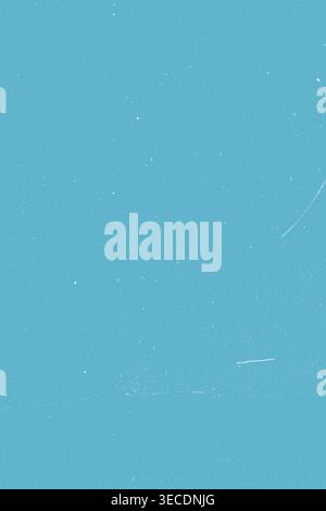 Blue abstract textured background with fine grain and dust speckles, front view, minimal illustration, decorative digital surface. Stock Photo