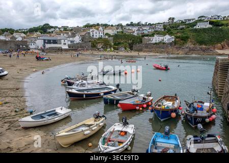Beach at Gorran Haven, Cornwall Stock Photo