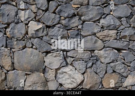 Abstract photo of a dry stone wall Stock Photo
