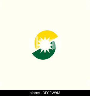 Letter S Sun Logo Vector Illustration Stock Vector
