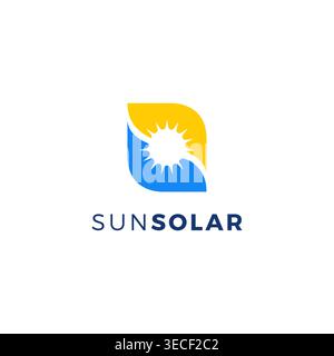 Letter S icon with Sun rays for Sun logo vector design Stock Vector