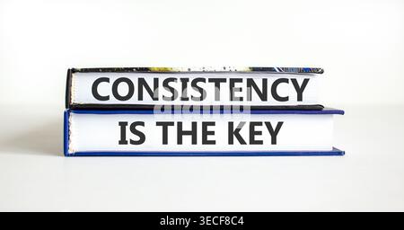 Consistency is the key symbol. Concept words Consistency is the key on ...