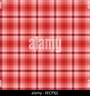 Checkered Gingham Seamless Pattern for tablecloth, dress, skirt, napkin, or other textile design. Vector design. Stock Vector