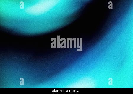 Soft teal and blue grainy gradient background with cinematic lighting effects Stock Photo