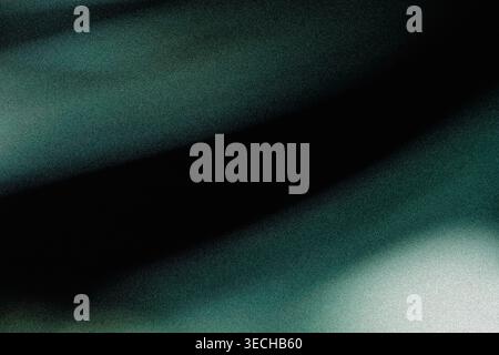 Deep emerald green abstract gradient with smooth flowing shadows and fine grain texture Stock Photo