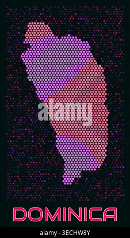 Dominica hexagon map Stock Vector Image & Art - Alamy
