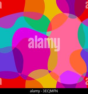 Seamless background of colored pieces . Hand drawn. Not AI, vector illustration. Stock Vector