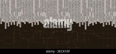 Cybersecurity data protection blocks hacker inside compromised network security Stock Vector