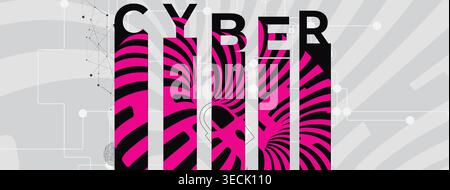Cybersecurity data protection blocks hacker inside compromised network security Stock Vector