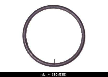 bicycle wheel camera isolated on white background Stock Photo