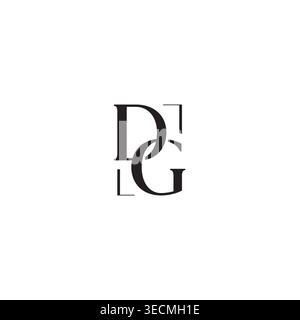 Letter DG logo or icon design Stock Vector