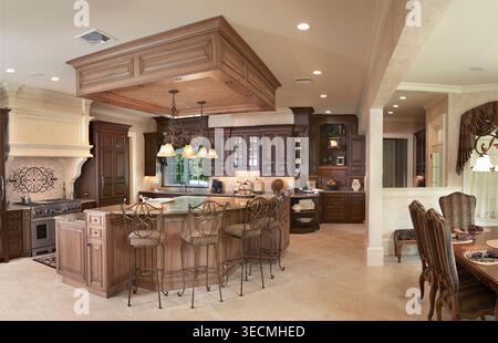 Luxurious home kitchen, Pennsylvania USA Stock Photo