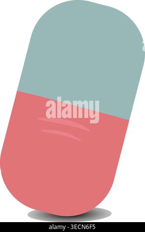 Manual Eraser. Vector Illustration of Rubber Eraser for Drawing with Shadow Stock Vector