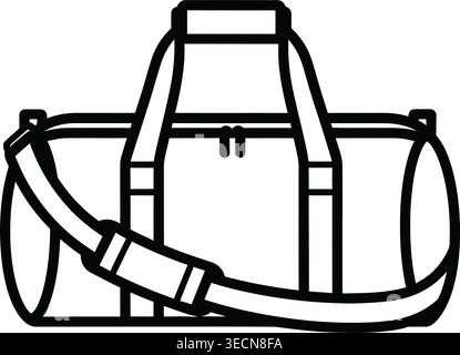Black foldable baby stroller vector illustration Stock Vector