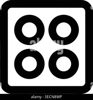 Black four speaker icons set on white Stock Vector