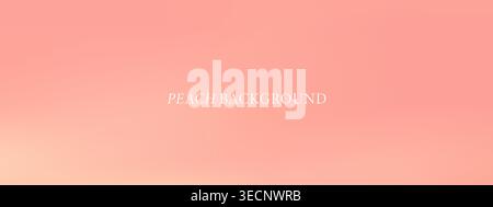 Soft Peach Pink Gradient Background with Blur. Abstract Texture for calm wallpaper or phone aesthetic. Aesthetic Vector illustration Stock Vector
