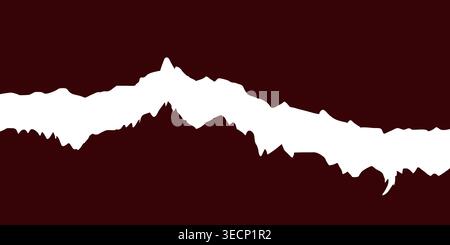 Abstract white lines with brown background texture isolated on white background Stock Vector
