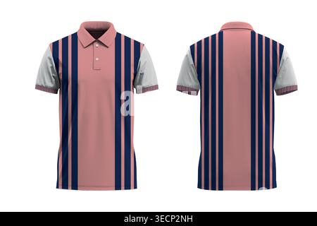 Premium Polo T-Shirt Mockup Stock Vector