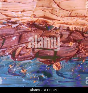 Rainbow watercolor background. Blurred abstract splash design for card, poster, banner, other print. Vector texture Stock Vector