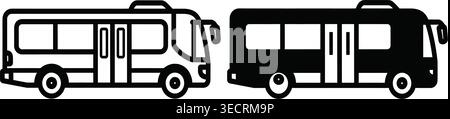 Modern double decker bus side view vector illustration Stock Vector