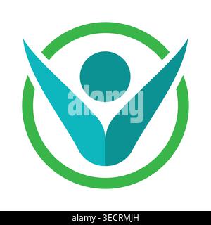 Letter v logo design and branding Stock Vector