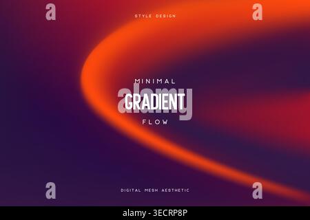 Abstract rainbow mesh gradient background Stock Vector