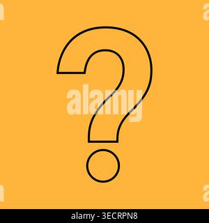 Question Mark. Question and Answer Concept. Vector Illustration. Stock Vector