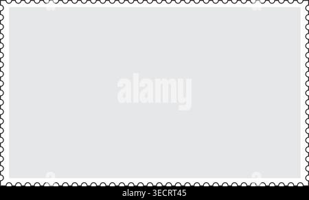Blank Postage Stamp, vector Stock Vector
