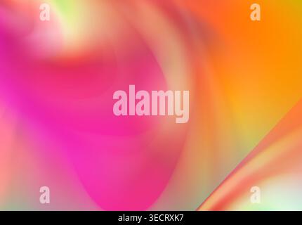 Vibrant abstract background with soft geometric shapes and blurred gradient in pink, orange, and yellow tones, creating a modern design for web banner Stock Photo