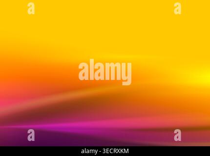 Abstract modern background with smooth yellow and orange gradient, subtle geometric curves and light streaks, creating a vibrant minimal backdrop for Stock Photo