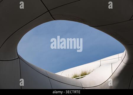 Abstract architectural frame with organic shape and minimal design Stock Photo