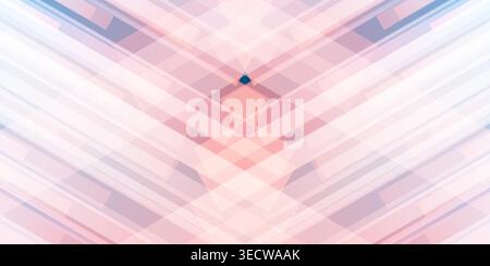 Abstract vector background design with many slanted crossing layered gradient rectangles, bold lines in peach, pink and blue tones. Modern geometric d Stock Vector