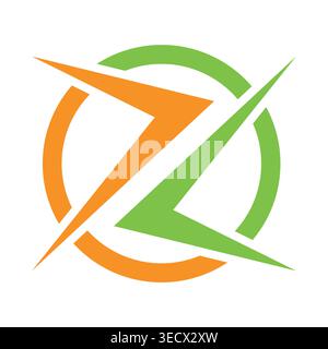 Z Letter Logo design vector branding Stock Vector