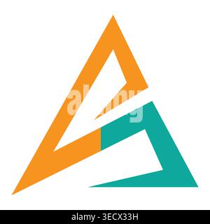 Lettter a logo design and branding Stock Vector