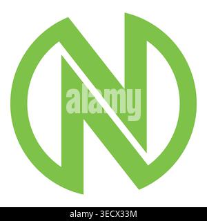 Letter n logo design and branding Stock Vector