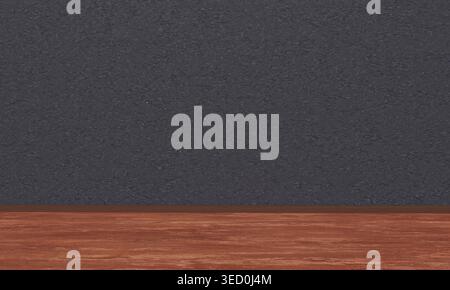 Blue grey color black concrete cement wooden floor soil wallpaper background interior room pattern empty blank mockup present surface material stucco Stock Photo