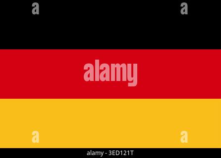 Flag of Germany. German Flag. Vector Illustration. Stock Vector