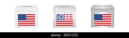 Presidential Election in the USA. Election Concept. Vector Illustration. Stock Vector