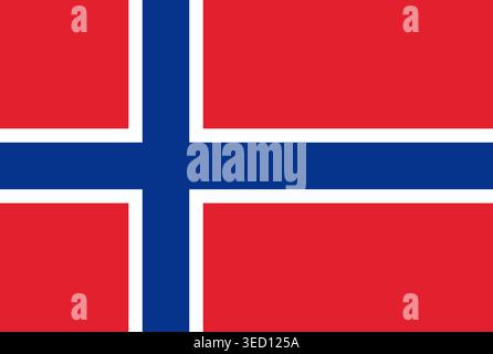 Flag of Norway. Norway National Flag. Vector Illustration. Stock Vector