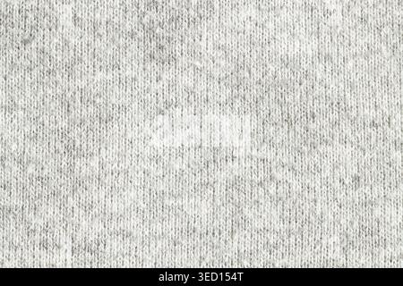 Knitted melange fabric with woolen fine knitting texture Stock Photo