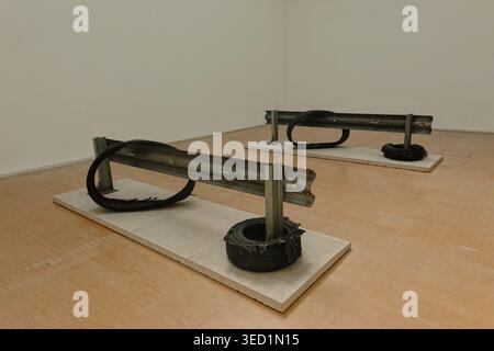 M62 (East, West) by Mike Nelson at Leeds Art Gallery, West Yorkshire, England, UK. Stock Photo