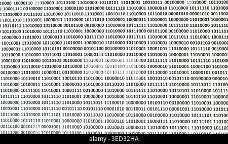Binary code background. Binary code, algorithm binary, data code, decryption and encoding, row matrix. Stock Photo