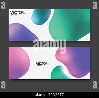 Vivid color splashes craft lively marketing visuals effortlessly Stock Vector